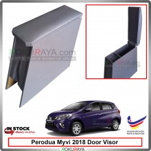 Perodua Myvi (3rd Gen) 2018 4' Plywood PVC Armrest Center Console Box (Grey)